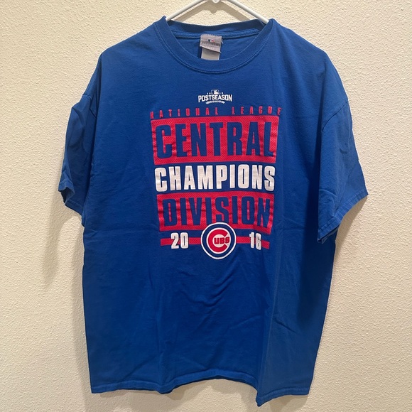 2016 Chicago Cubs Central Division Championship Vintage Graphic Tee - Picture 1 of 5